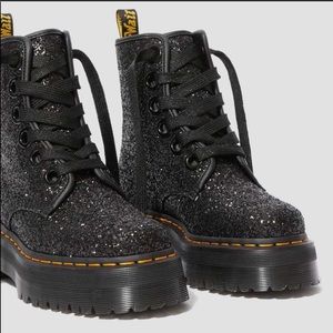 Womens Glitter Dr Marten’s Combat Boots